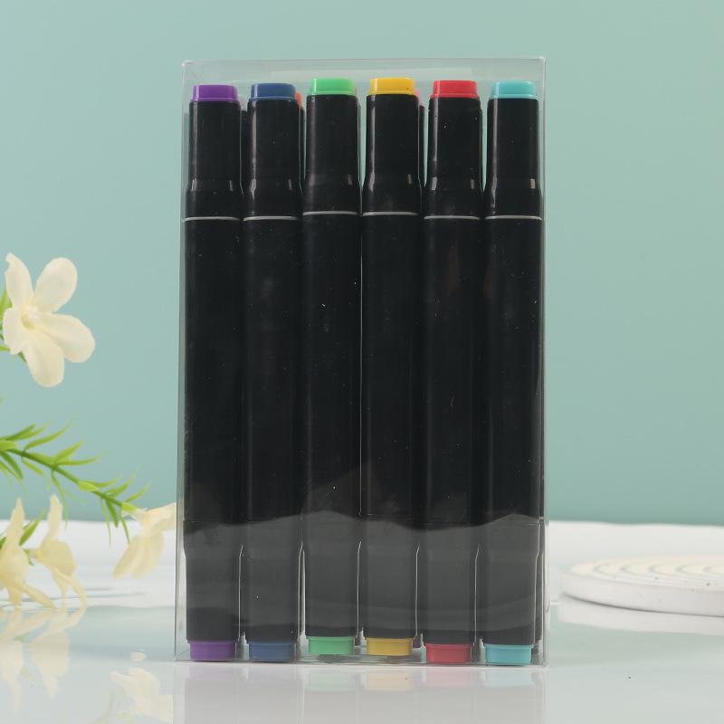 48-Color Dual Tip Alcohol-Based Marker Set for Kids, Quick-Drying Art Pens