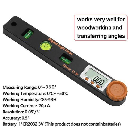 Высокоточный ЖК-дисплей спиртового уровня 4 в 1, цифровой угловой измеритель уровня, аксессуары для дома