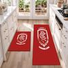 Rangers FC Flannel Kitchen Floor Mat – Non-Slip, Absorbent and Easy to Clean Suitable for Kitchens, Entryways Bedroomsand Bathrooms