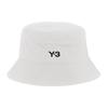 Y-3 Logo Embroidered Cotton Fisherman Hat Unisex hats Beige IX7001