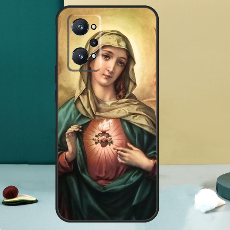 Чехол с Девой Марией для Realme GT 6T 5 6 GT 7 Pro C67 C75 C61 C55 C53 C51 C21Y C25S 10 11 12 13 14 Pro Plus