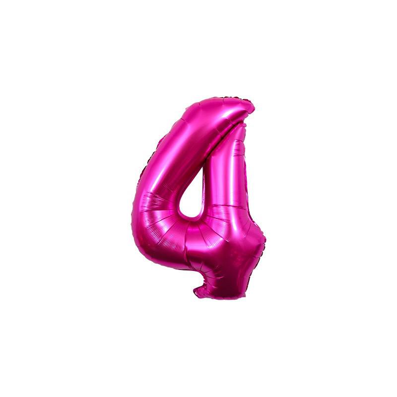 32-Inch US Number Birthday Party Balloons - Individual Aluminum Film