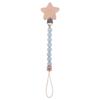 1 Pc Useful Safety Baby Pacifier Chain Beech Wood Star Beads Anti-drop Soft Nipple Bracket Holder Toddler Toys Holder