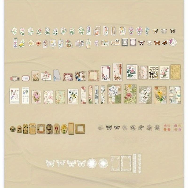 1PC Long Night Book Series Material Pack Creative Retro Ins Style Notebook Material Paper Notebook Collage Material Card Paper