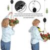 1 item Plant Hook Pulley Retractable Plant Hanger Easy Reach Hanging Flower Basket for Garden Baskets Pots and Birds Feeder for Home