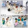 M8115 Ren Chi Rescue Center Medical Stretcher Figure Children Assembling Building Blocks Toy