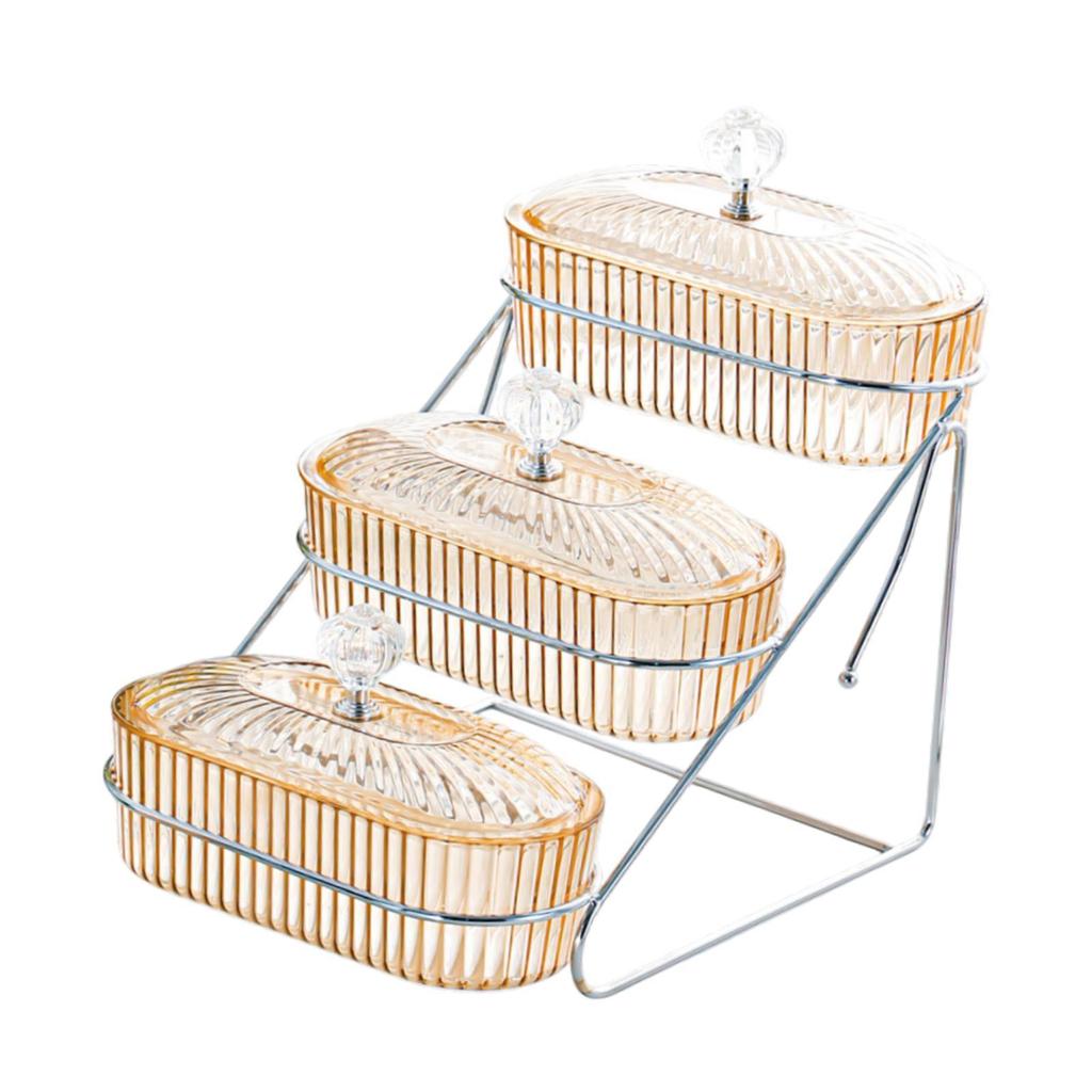 Fruit Bowl Dried Fruits Tray with Lid Decoration with Rack Appetizer Tray Salad