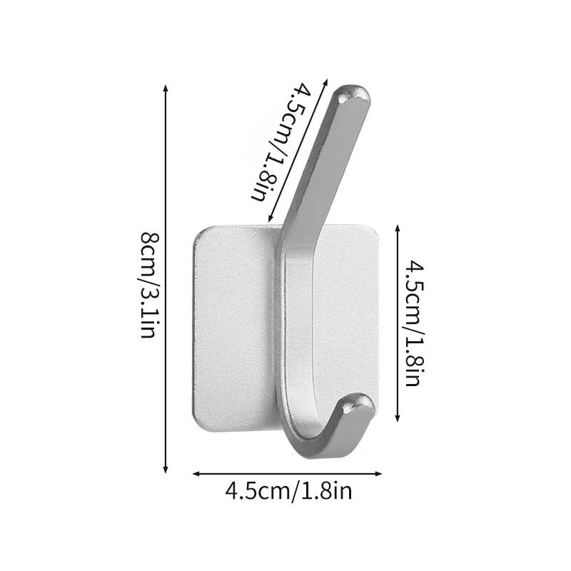 Крючки для настенного крепления, сантехника, фурнитура для ванной комнаты, крючки для халатов, алюминиевый многоцелевой органайзер для дома, держатель для полотенец и ключей