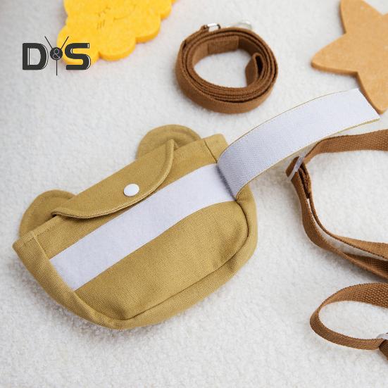 Рюкзак для домашних животных с воротником-ремнем, мультяшная сумка для дрессировки собак, сумка для закусок, сумка для наград, рюкзак для путешествий на открытом воздухе, рюкзак для щенков с тяговой веревкой