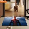 Bath Mat 1pc, Spider- Hero Image, MARVEL Flannel Rectangular Mat, Bathroom Non-Slip Entrance Mat, Fun Door Decoration Mat, Hom