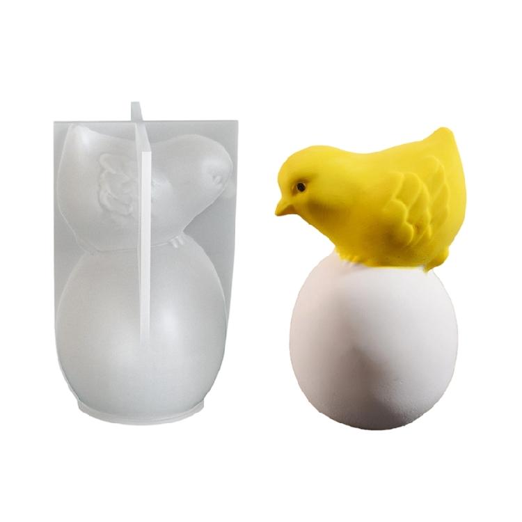 Силиконовая форма для свечей на пасхальную тематику Цыпленок на яйцах Силиконовые формы для изготовления эпоксидной смолы Изготовление свечей Мыло Шоколад Пирог для выпечки