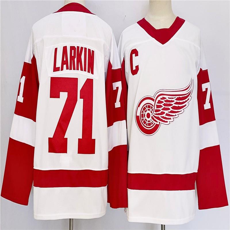 Detroit Red Wings NHL Hockey Jersey Mens Cotton Fan Apparel Ice Games Casual Wear