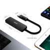 BENFEI USB USB Connection Aluminum Alloy Frame with 4 USB Thunderbolt Compatible with iPhone 15 MacBook iPad Black 3.0 Hub, 2-in-1 Type-A/Type-C