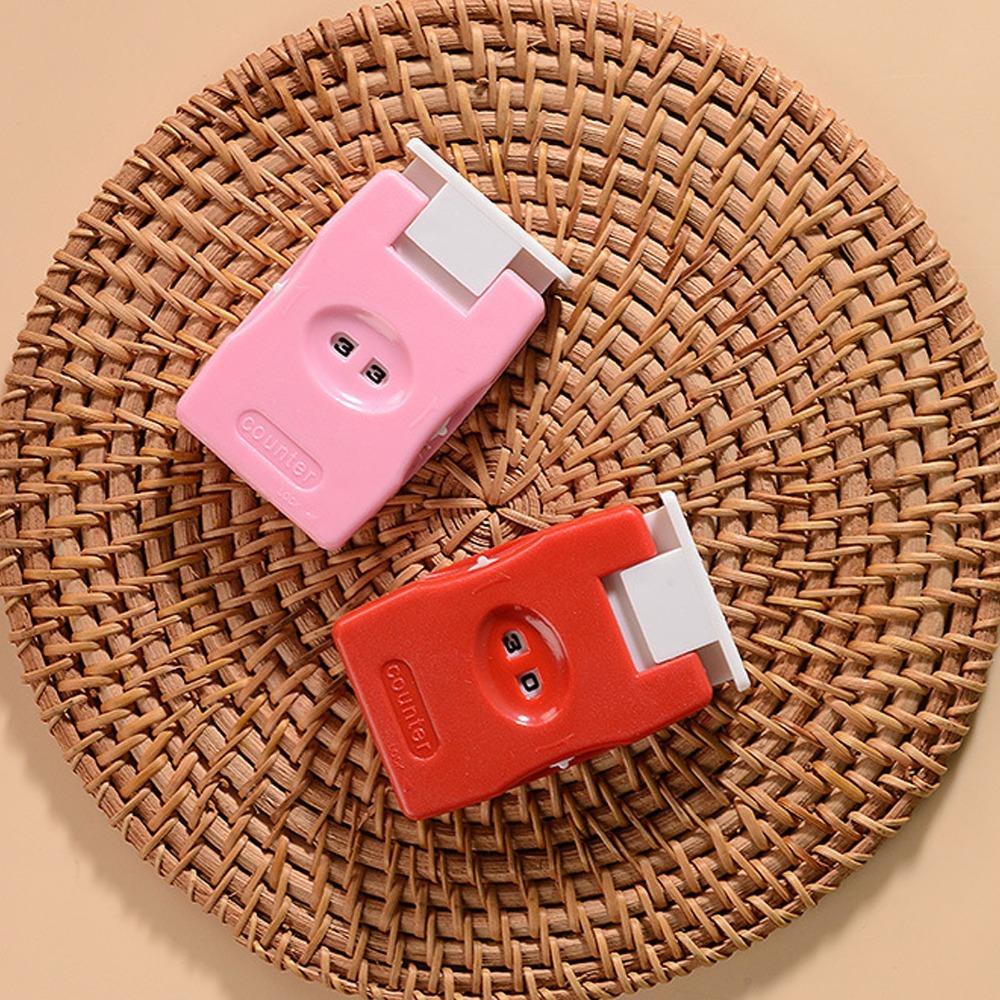 2Pcs Lightweight Design Crochet Row Counter Plastic Manual Counting Tool For DIY Craft