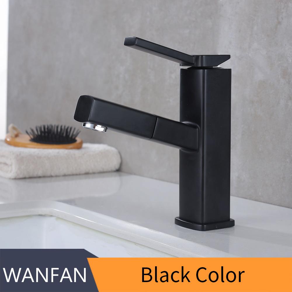 Bathroom Sink Faucet Basin Faucet Black Painted Faucet Single Handle Hole Deck Vintage Wash Hot Cold Mixer Tap Crane 855785