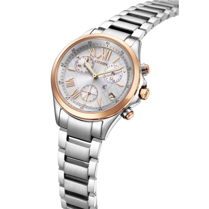 [CITIZEN] xC FB1404-51A Eco-Drive Хронограф Женские Серебристый/Розовое Золото