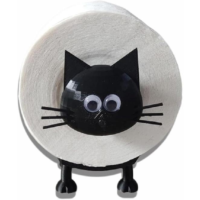 Милый держатель для туалетной бумаги в виде животного - прочная подставка для рулонов туалетной бумаги из PLA (Дизайны кошек, свиней, лягушек и собак) (Лягушка)