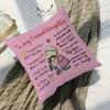Gifts For Grandchildren With The Theme Of Love And Blessing, Double-Sided Square Pillowcase, Lovely Wind Pillowcase Without Core