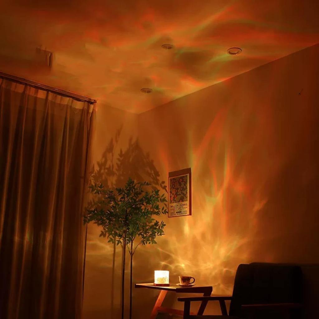 Проектор Ocean Wave Light 16 цветов Midnight Aura Aurora Glow Lamp Home Office Bar Restaurant Подводный проектор Night Light
