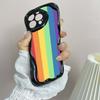 Ae93 Радужный художественный дизайн защитные чехлы для телефонов Apple iPhone 16 15 14 13 Pro Max 11 12 mini XR 7 8 6s Plus XS Max SE Wave TPU задняя крышка