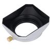 Lens Hood Silver Retro Square Lens Hood Shade for 40.5MM Digital Camera Mirrorless Camera Lens