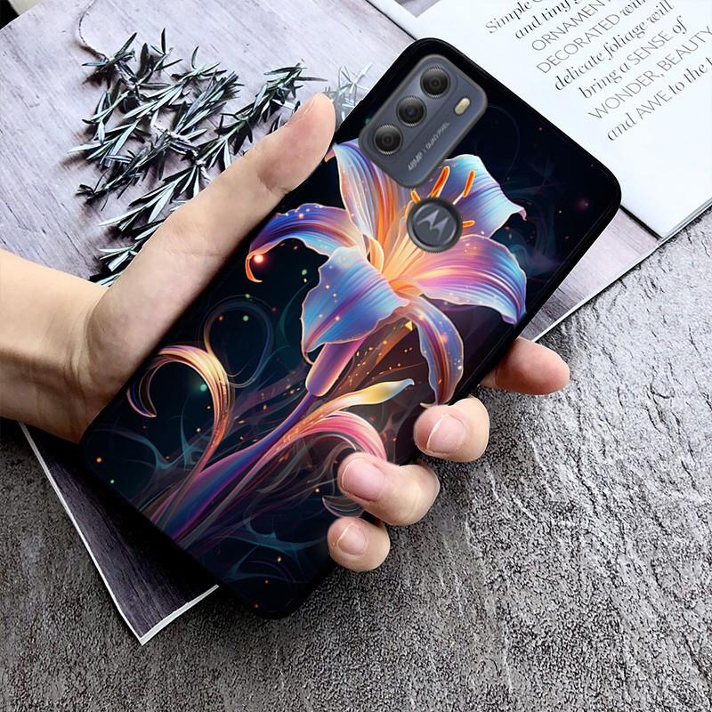 Чехол для телефона с цветочным принтом для Moto Edge 50 40 Pro Edge 40 30 Ultra Neo Fusion G Power G Stylus G Play E32 E20 E40