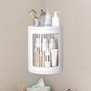 Bathroom Locker Cosmetic Storage Rack Large Capacity Degree Rotating for Countertop Vanity Tray