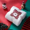 Xmas Gift Box Sets Christmas Towel, Soft Coral Fleece Decorative Red/Green/White Hand Towel for Washcloths Holiday Bathroom and Kitchen Decor,