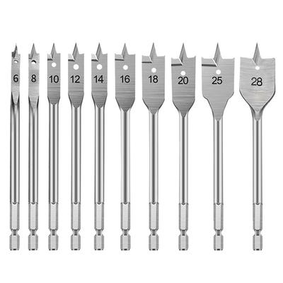 Деревообрабатывающее сверло с титановым покрытием, шестигранный хвостовик, открывалка для деревянных плит, столярное сверло, плоское сверло