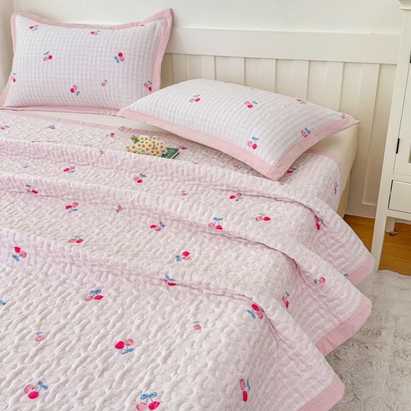 1 шт. Фиолетовый цветок Стеганые покрывала для кровати Толстое лоскутное одеяло Односпальное/Двуспальное/Кингсайз Цветочный стиль Стеганое одеяло Мягкое покрывало