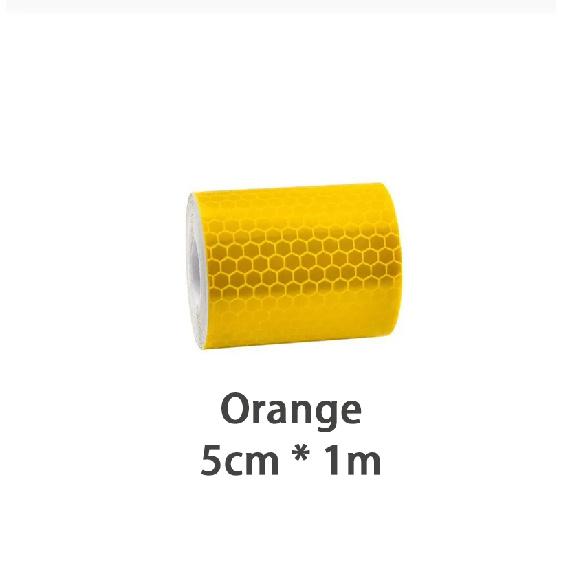 5cm 1/5/8/10/20m Reflective Tapes Reflectors Warning Tape Night Safety Sticker White Red Orange Green For Bicycle CarPinstriping Tape 3