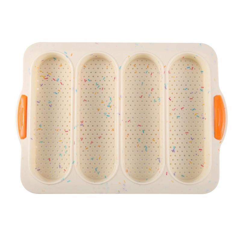 Baking Mold Restaurant Bread Food Mould Grade Baguette Bake Tray Silicone Anti-scalding Non-stick Oven Tool Kitchen Accessories