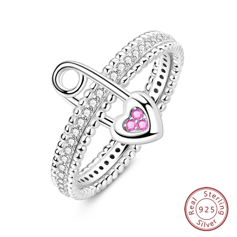 925 Sterling Silver Heart Shaped Infinite Minimalist Rings Hollow Celtic Knot Rings for Women Elegant Engagement Wedding Jewelry