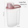 Grain Storage Jar with Measuring Cup - Sealed Dry Goods Container