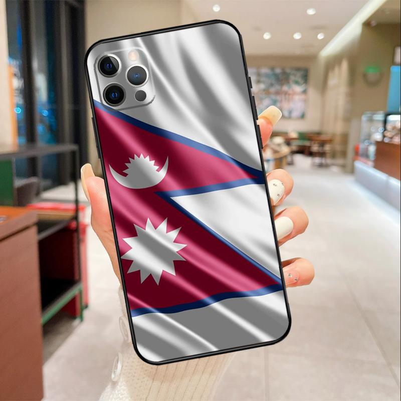 Nepal Flag Phone Case For iPhone 17 16 15 14 13 12 11 Pro Max mini 16 Plus 16e 17 Air Protective Cover