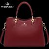 WDPOLO Новая свадебная сумка среднего возраста, красная сумка, атмосферная женская сумка, женская сумка большой вместимости 8809