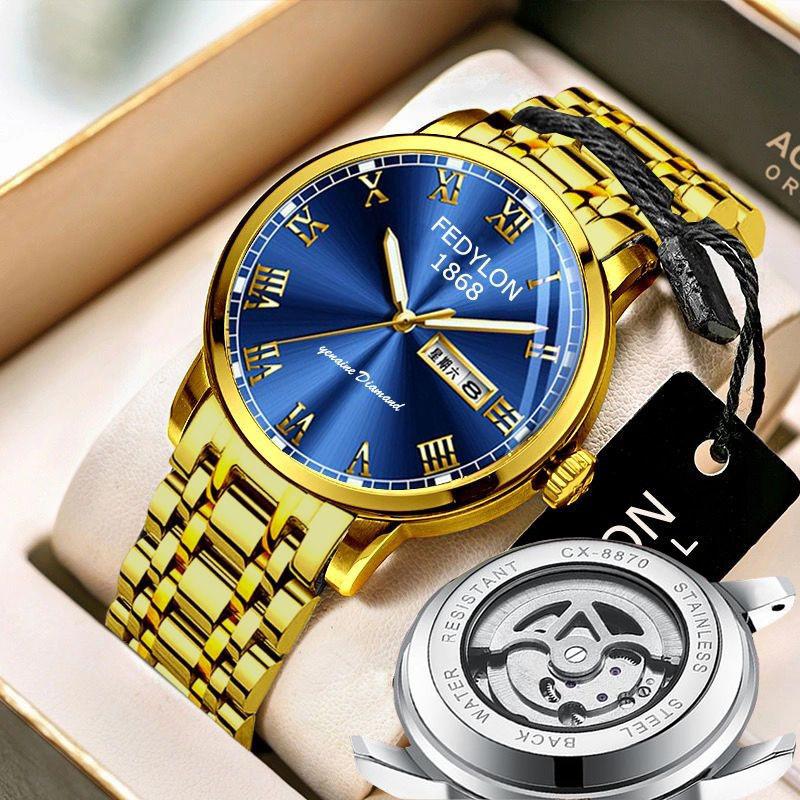 Новые мужские часы полностью автоматические немеханические часы с календарем и турбийоном водонепроницаемые светящиеся модные студенческие мужские часы