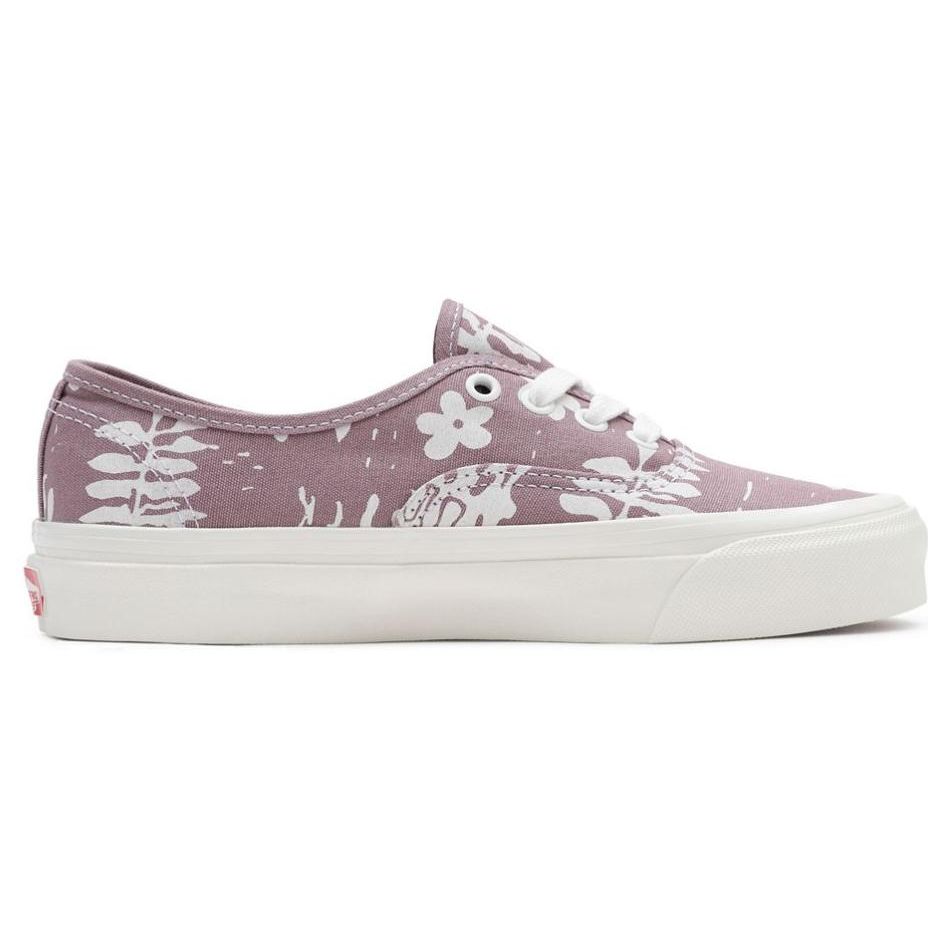 Vans Authentic 44 DX Anaheim Factory — фиолетовые кроссовки унисекс с цветочным принтом, белые VN0A4BVYPRP