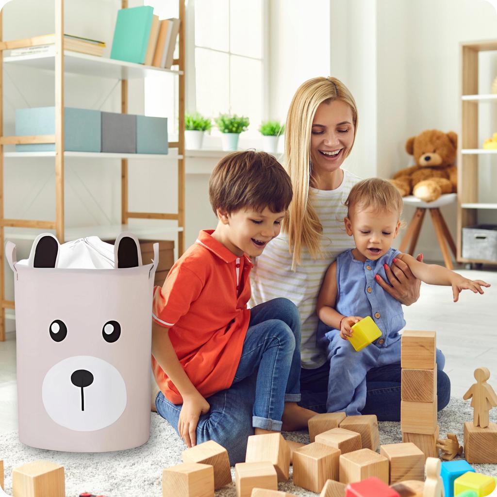 Toy Basket, Large, Lockable, Premium Xxl Strong Teddy Bear Organizer
