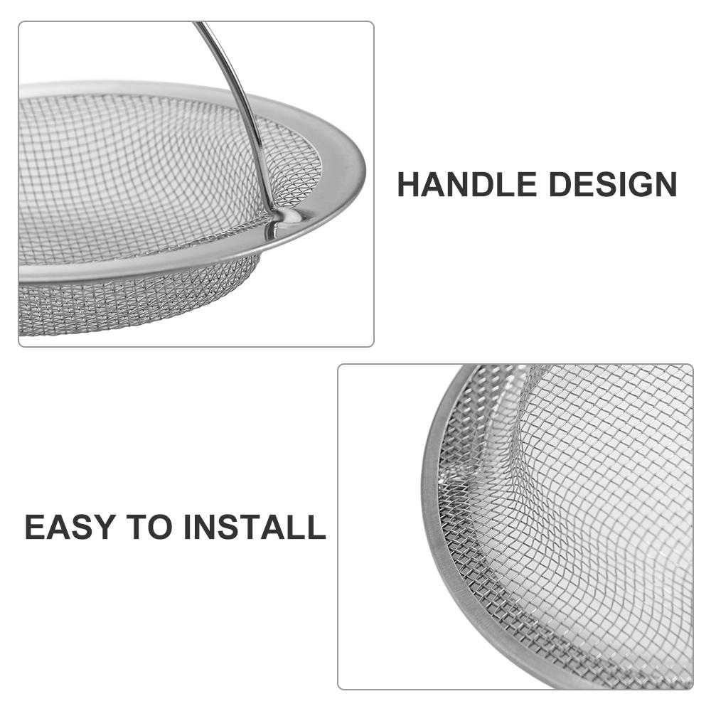 Round Sink Strainer Mesh Durable Hair Catcher Hair Filter Drain Stopper Filter  Home