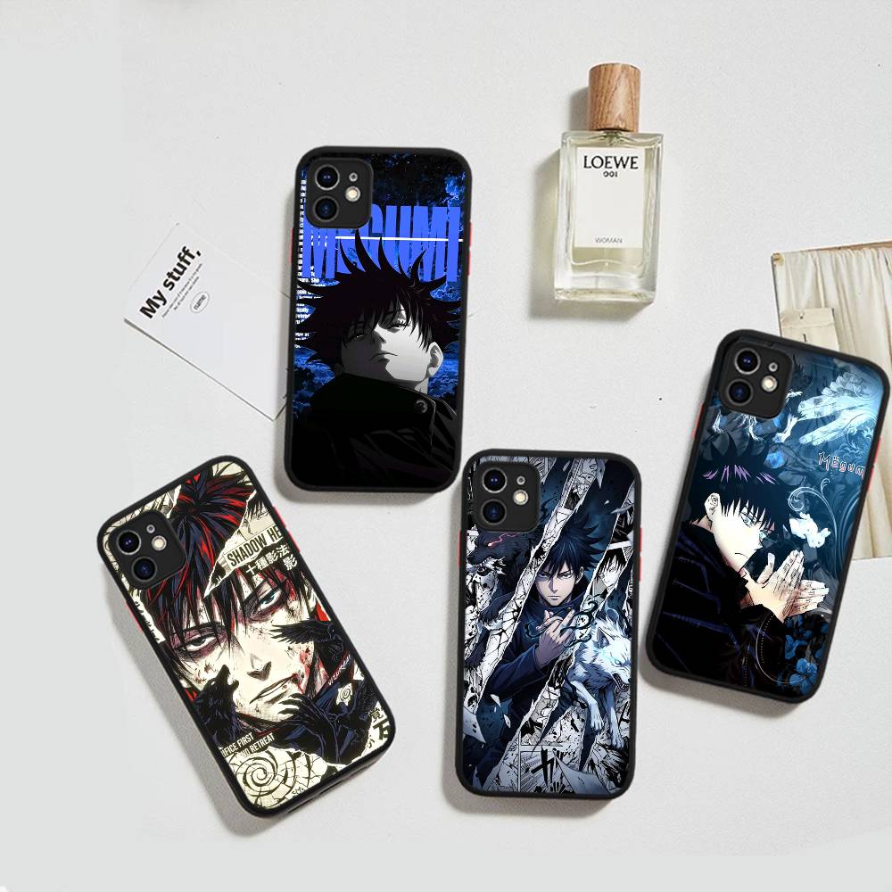 Чехол для телефона с персонажем аниме F-Fushiguro M-Megumi для IPhone 16e 16 15 14 13 12 11 Pro Max X XS Max Plus Матовый Прозрачный