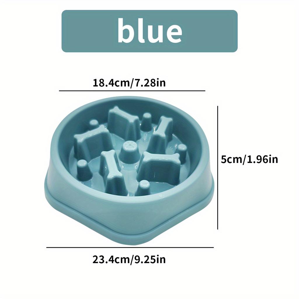 1 шт. миски для медленного кормления собак - противоскользящие, с интерактивным дизайном в виде лабиринта для мелких и средних домашних животных, с защитой от вздутия живота и удушья
