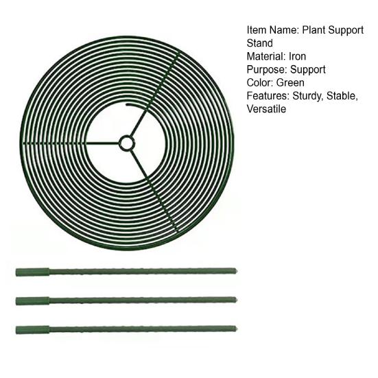 Sturdy Spiral Plant Trellis Support Stable Versatile Vines Flowers Metal Rack for Indoor Outdoor Gardens