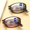 1PC Fashion Print Flower Anti Blue Light Blocking Folding Reading Glasses For Women Portable With Storage Box