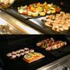 Yousheng BBQ Mat Oven Liner Heavy Duty Reusable Stovetop Protector Heat Resistant Gas Toaster Microwave Drip Liner Non-Stick Grill Baking Mat