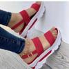 Women Premium Orthopedic Round Open Toe Sandals Female Slippers Buckle Strap Vintage Anti-slip Breathable Shoes for Summer Plus Size