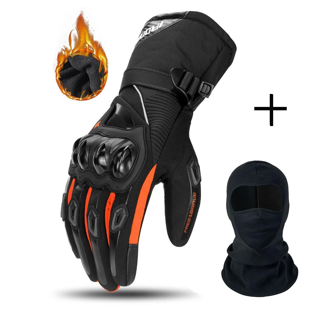 Motorcycle Gloves Winter Warm Windproof Outdoor Motorbike Riding Gloves Touch Screen Motocross Full Finger Racing Gloves M-2XL