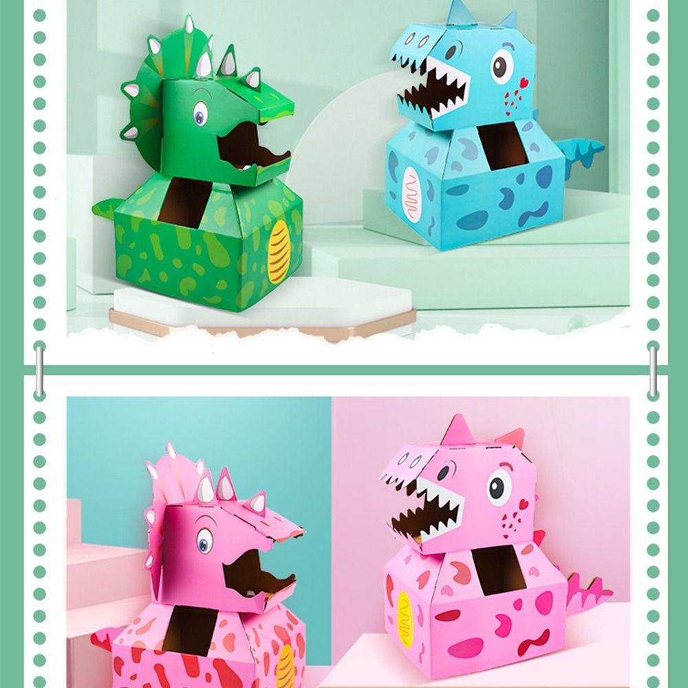 Wearable Cardboard Box Dinosaur Toy Paper  Funny   Large