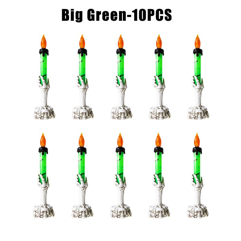 Halloween Witch Finger Skull LED Glowing Candle Light Bar KTV Party Decoration Prop Electronic Pumpkin Lamp