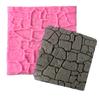 Chocolate Baking Bakeware Kitchen Sugar Craft Rock Stone Fondant 3D Castle Farm Wall Silicone Mould